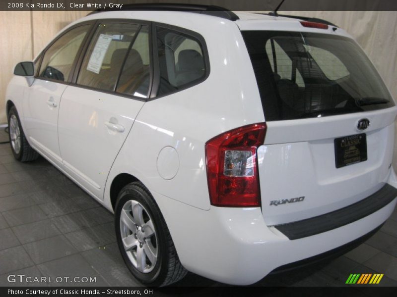 Clear White / Gray 2008 Kia Rondo LX