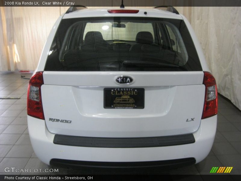 Clear White / Gray 2008 Kia Rondo LX