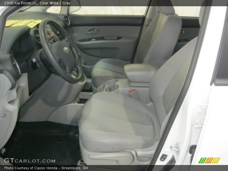 Clear White / Gray 2008 Kia Rondo LX
