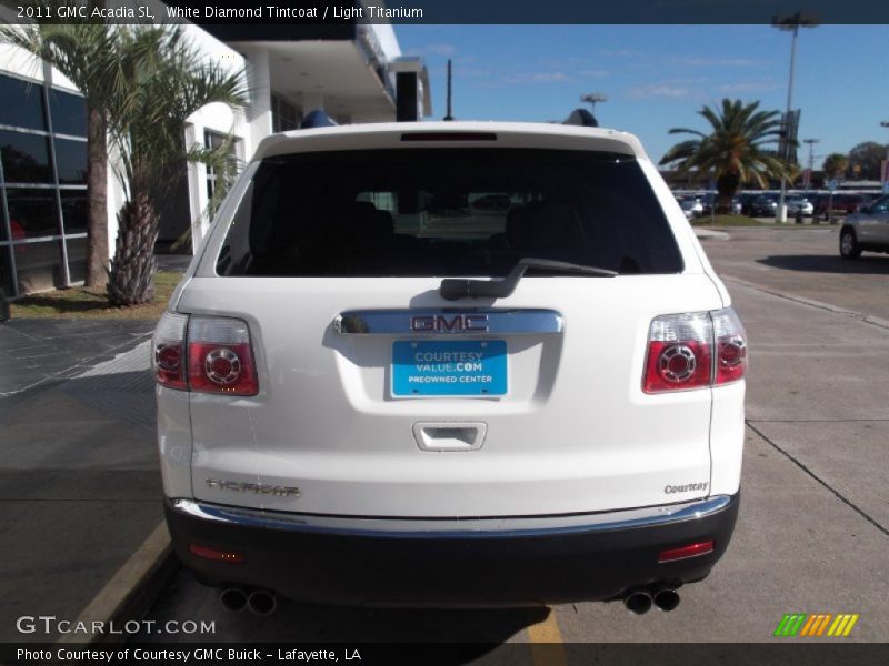 White Diamond Tintcoat / Light Titanium 2011 GMC Acadia SL