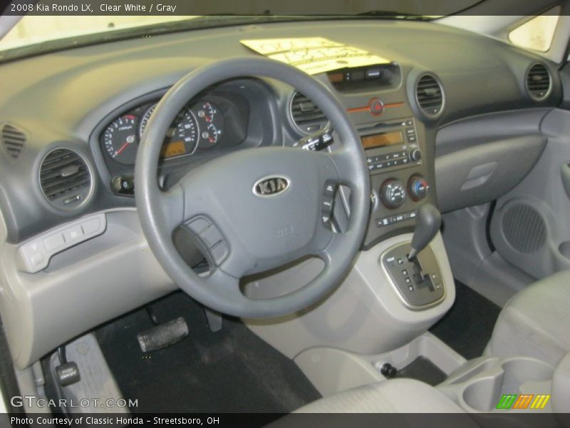 Clear White / Gray 2008 Kia Rondo LX