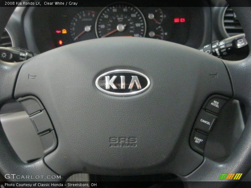 Clear White / Gray 2008 Kia Rondo LX