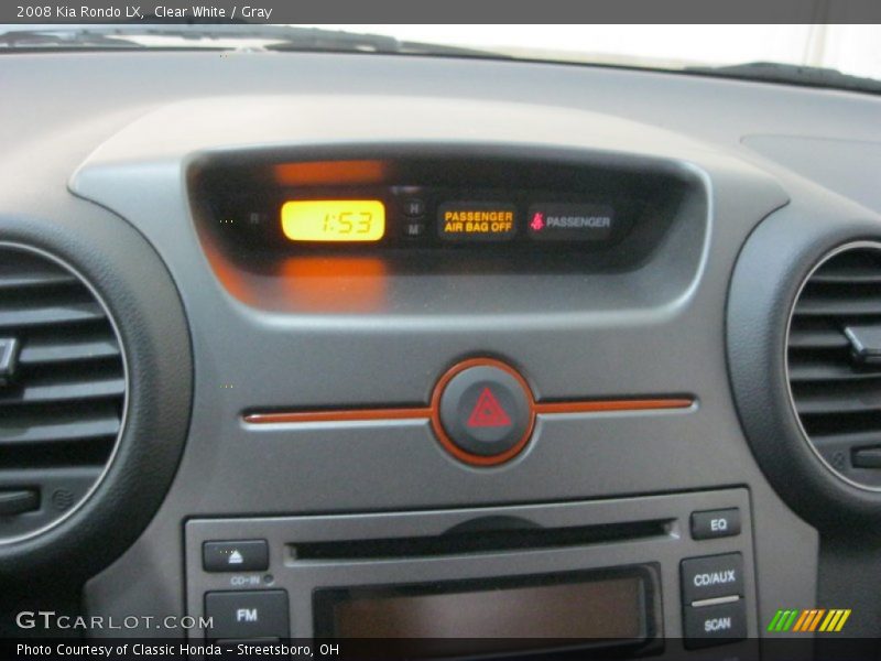 Clear White / Gray 2008 Kia Rondo LX