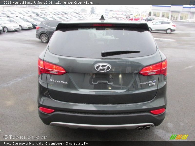 Juniper Green / Beige 2013 Hyundai Santa Fe Sport 2.0T AWD