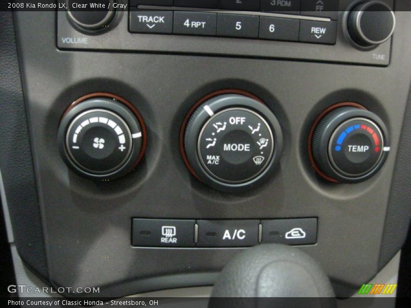 Clear White / Gray 2008 Kia Rondo LX