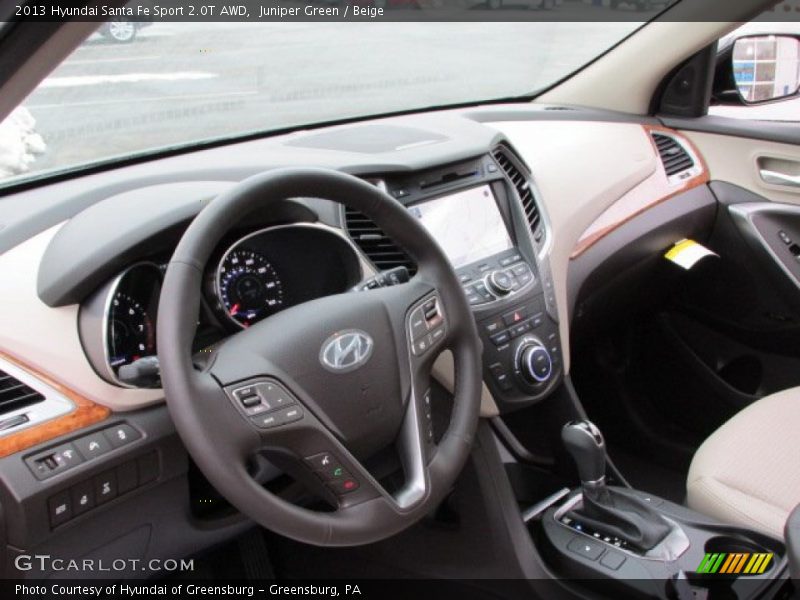 Juniper Green / Beige 2013 Hyundai Santa Fe Sport 2.0T AWD