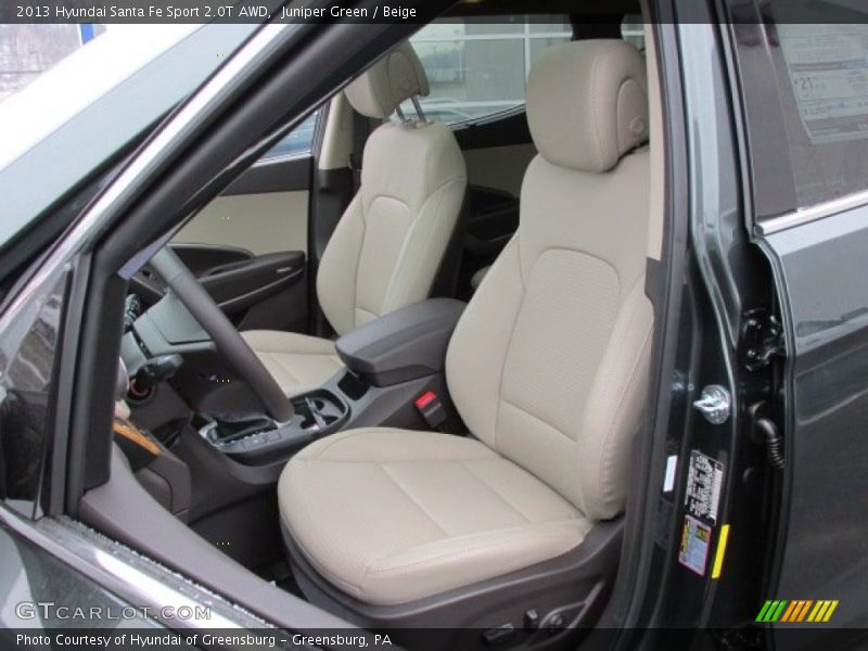 Juniper Green / Beige 2013 Hyundai Santa Fe Sport 2.0T AWD