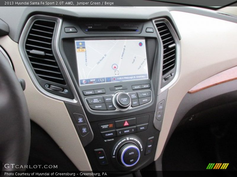 Juniper Green / Beige 2013 Hyundai Santa Fe Sport 2.0T AWD