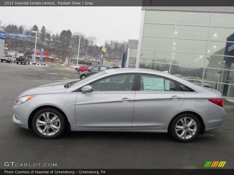 Radiant Silver / Gray 2013 Hyundai Sonata Limited