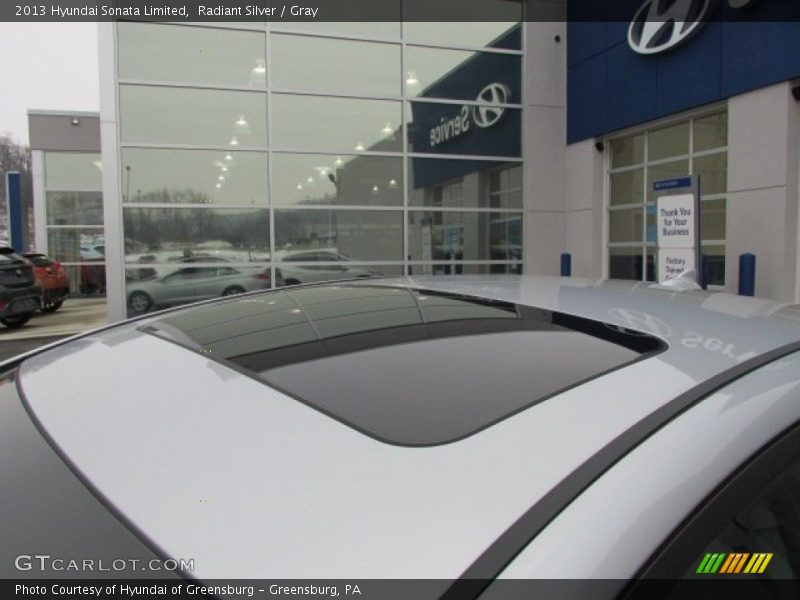 Radiant Silver / Gray 2013 Hyundai Sonata Limited