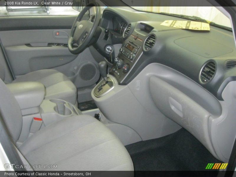 Clear White / Gray 2008 Kia Rondo LX