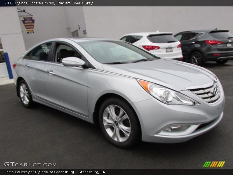 Radiant Silver / Gray 2013 Hyundai Sonata Limited