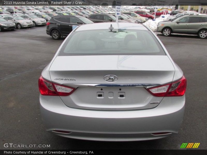 Radiant Silver / Gray 2013 Hyundai Sonata Limited