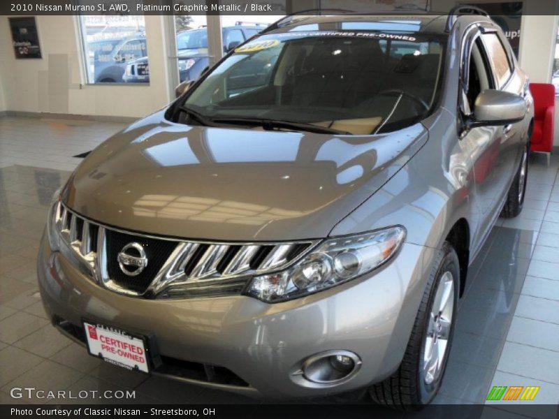 Platinum Graphite Metallic / Black 2010 Nissan Murano SL AWD
