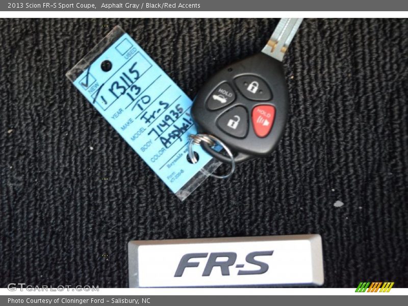 Asphalt Gray / Black/Red Accents 2013 Scion FR-S Sport Coupe