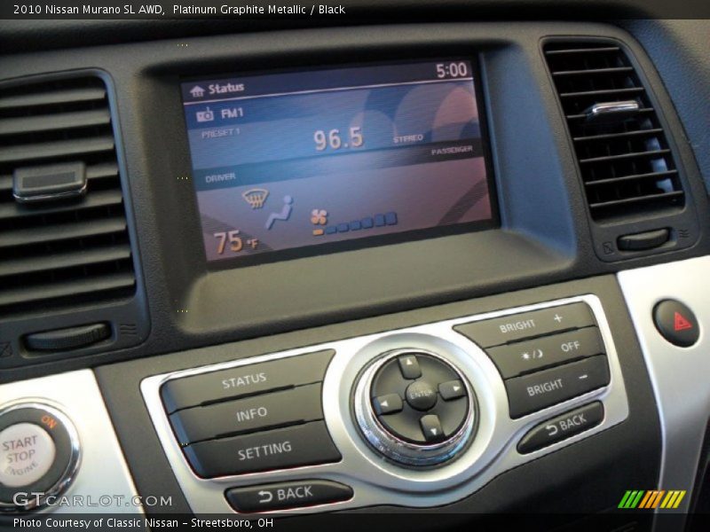 Platinum Graphite Metallic / Black 2010 Nissan Murano SL AWD