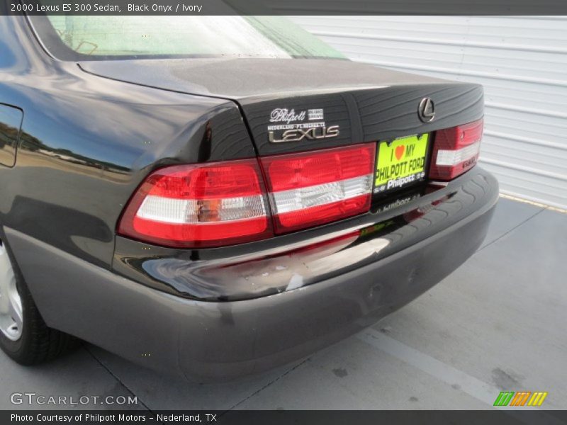 Black Onyx / Ivory 2000 Lexus ES 300 Sedan