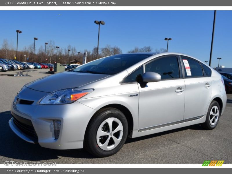 Classic Silver Metallic / Misty Gray 2013 Toyota Prius Two Hybrid