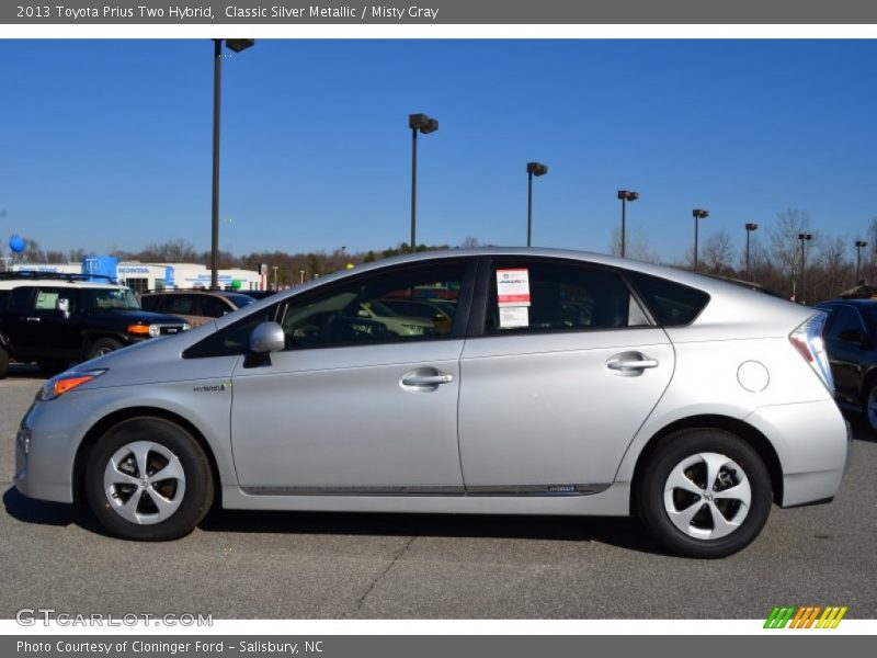 Classic Silver Metallic / Misty Gray 2013 Toyota Prius Two Hybrid