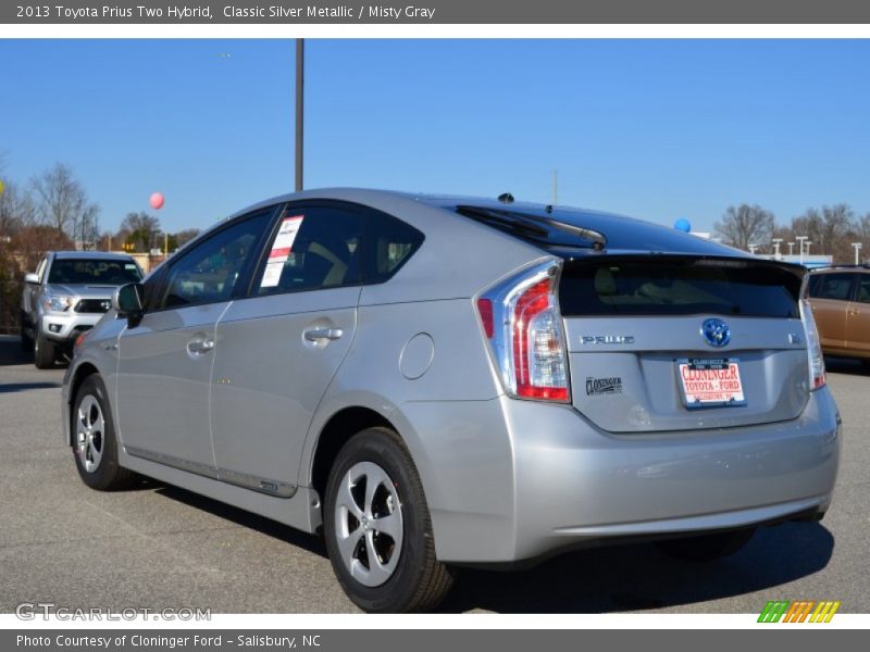 Classic Silver Metallic / Misty Gray 2013 Toyota Prius Two Hybrid
