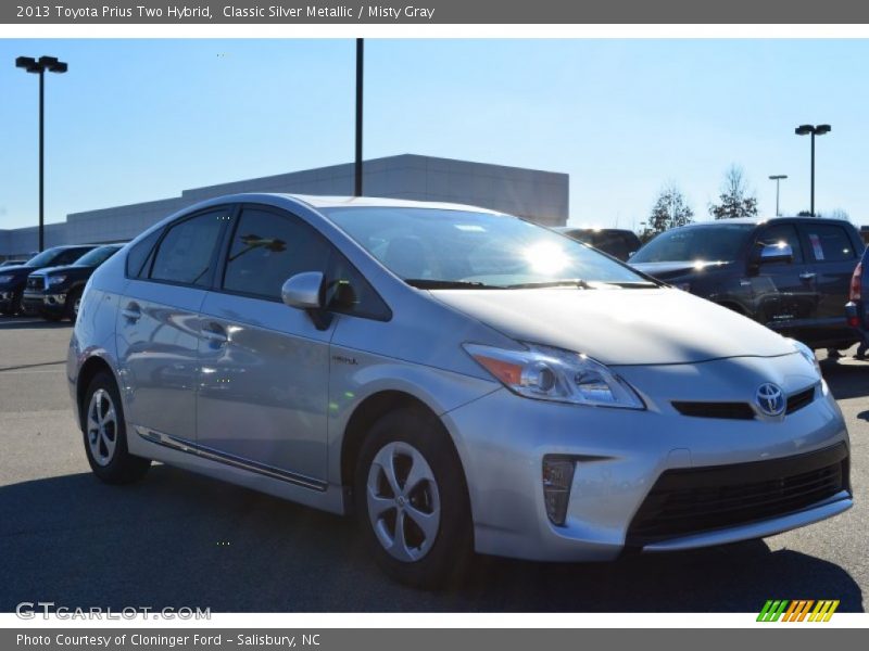 Classic Silver Metallic / Misty Gray 2013 Toyota Prius Two Hybrid