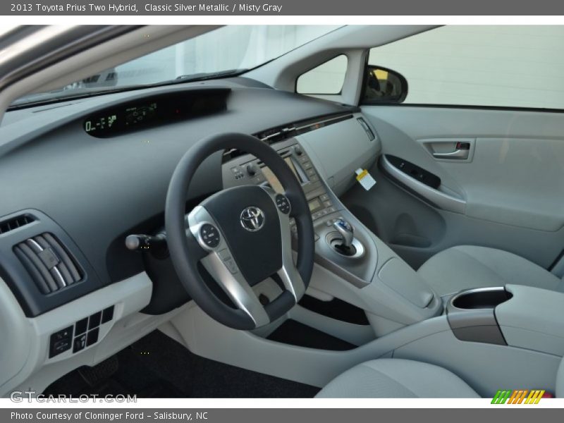 Classic Silver Metallic / Misty Gray 2013 Toyota Prius Two Hybrid