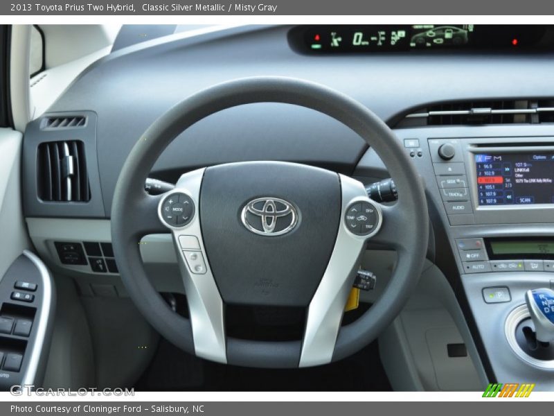 Classic Silver Metallic / Misty Gray 2013 Toyota Prius Two Hybrid