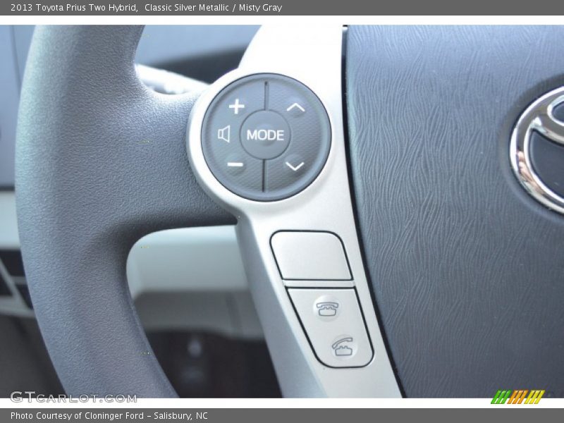 Classic Silver Metallic / Misty Gray 2013 Toyota Prius Two Hybrid
