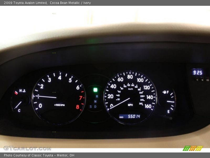 Cocoa Bean Metallic / Ivory 2009 Toyota Avalon Limited