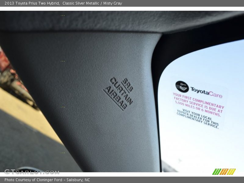 Classic Silver Metallic / Misty Gray 2013 Toyota Prius Two Hybrid