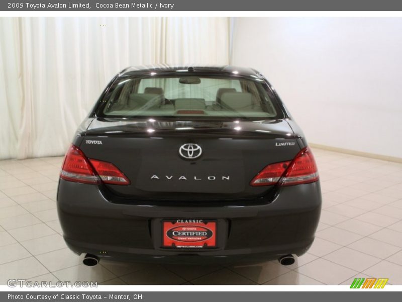 Cocoa Bean Metallic / Ivory 2009 Toyota Avalon Limited