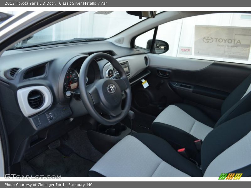 Classic Silver Metallic / Ash 2013 Toyota Yaris L 3 Door
