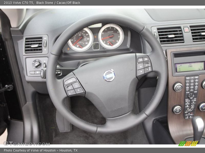 Black Stone / Cacao/Off Black 2013 Volvo C70 T5