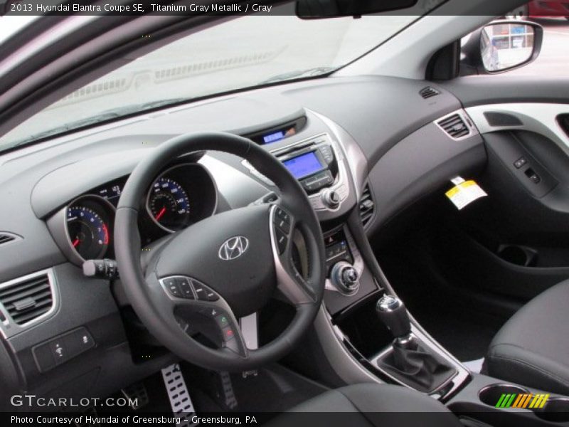 Dashboard of 2013 Elantra Coupe SE