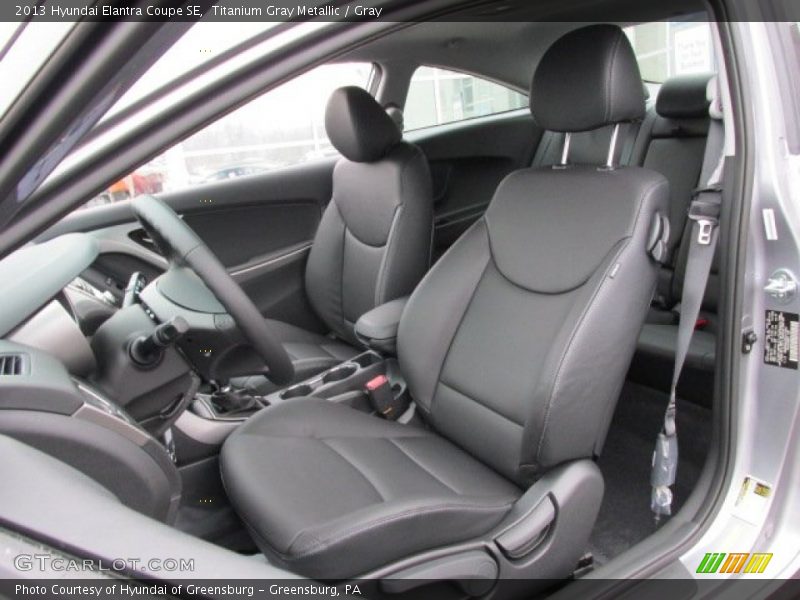 Front Seat of 2013 Elantra Coupe SE