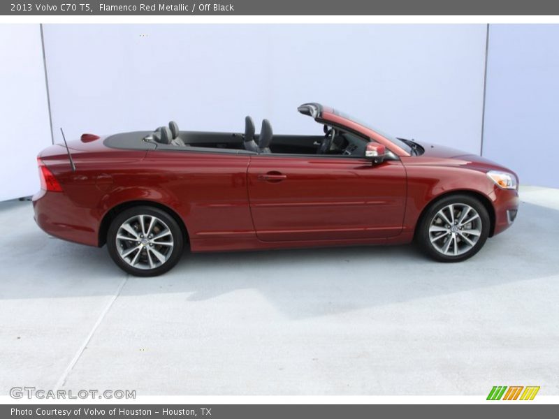 Flamenco Red Metallic / Off Black 2013 Volvo C70 T5