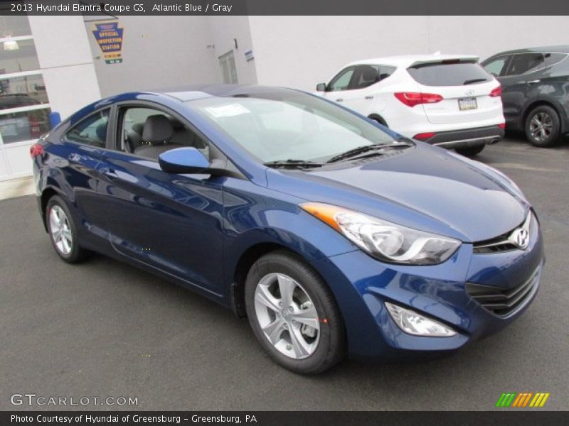 Atlantic Blue / Gray 2013 Hyundai Elantra Coupe GS