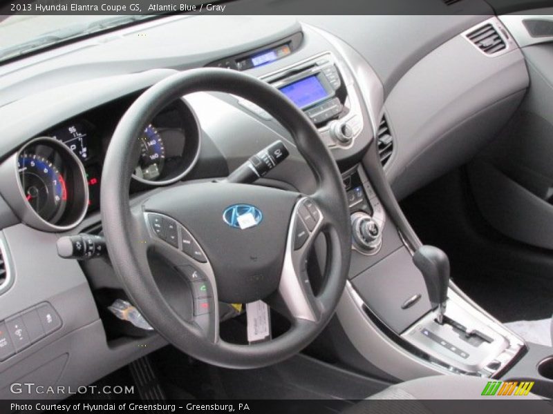 Atlantic Blue / Gray 2013 Hyundai Elantra Coupe GS