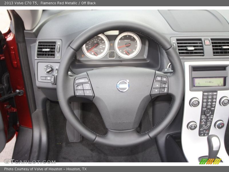 Flamenco Red Metallic / Off Black 2013 Volvo C70 T5