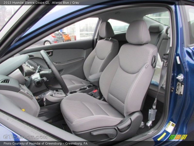 Atlantic Blue / Gray 2013 Hyundai Elantra Coupe GS