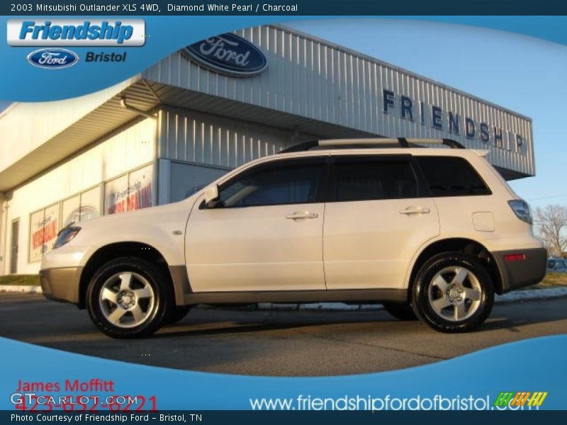 Diamond White Pearl / Charcoal 2003 Mitsubishi Outlander XLS 4WD