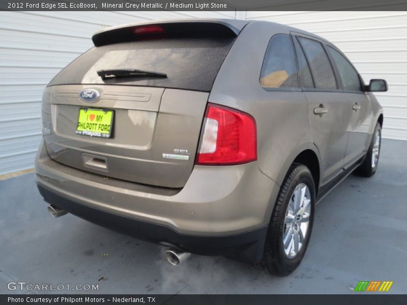 Mineral Grey Metallic / Medium Light Stone 2012 Ford Edge SEL EcoBoost