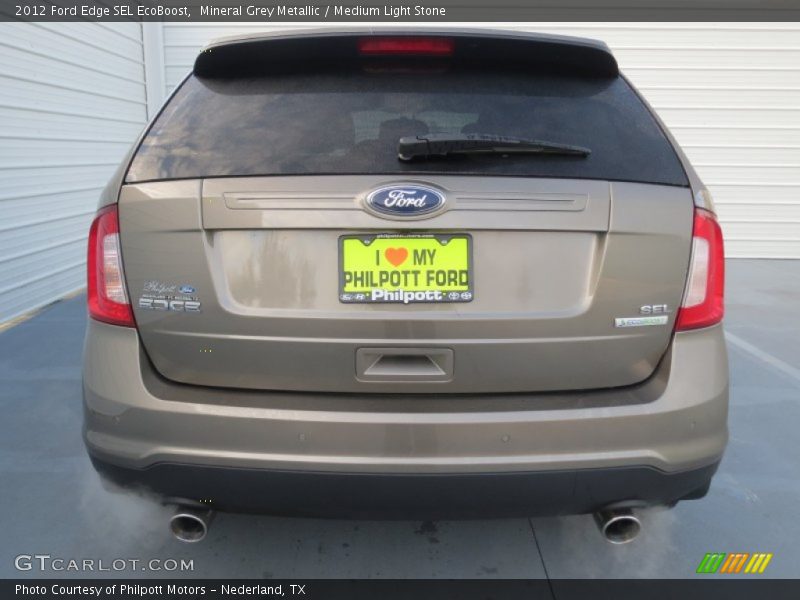 Mineral Grey Metallic / Medium Light Stone 2012 Ford Edge SEL EcoBoost