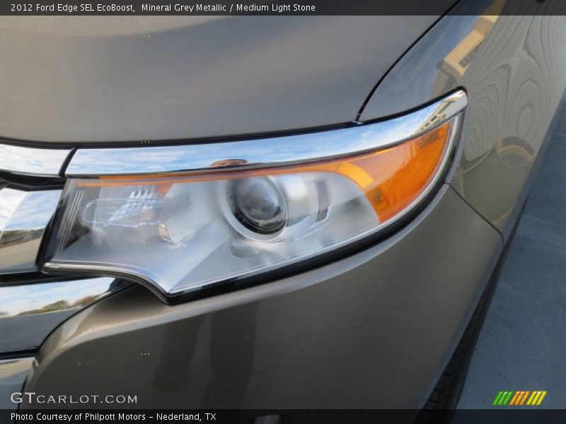 Mineral Grey Metallic / Medium Light Stone 2012 Ford Edge SEL EcoBoost