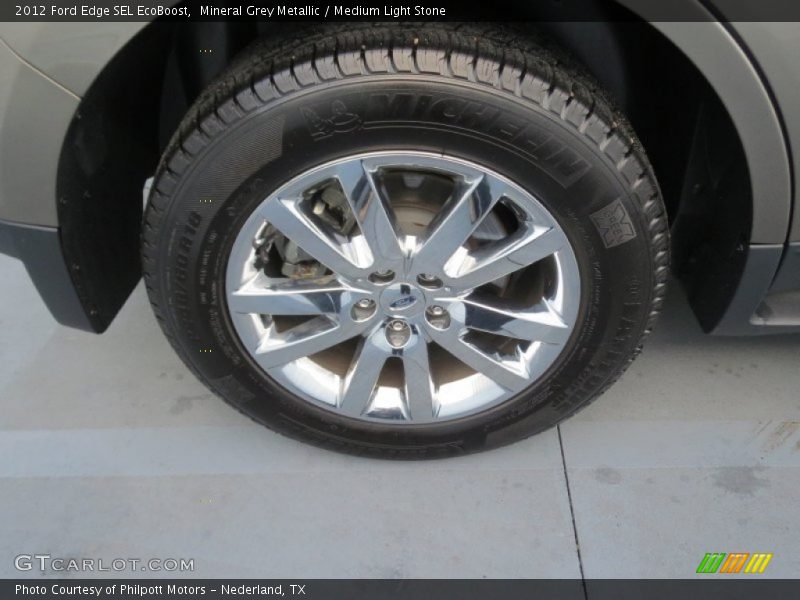 Mineral Grey Metallic / Medium Light Stone 2012 Ford Edge SEL EcoBoost