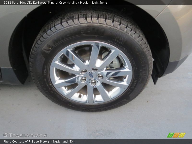 Mineral Grey Metallic / Medium Light Stone 2012 Ford Edge SEL EcoBoost