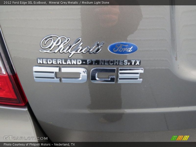 Mineral Grey Metallic / Medium Light Stone 2012 Ford Edge SEL EcoBoost
