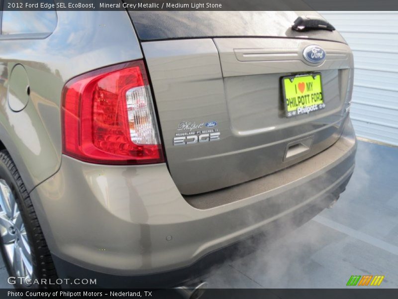 Mineral Grey Metallic / Medium Light Stone 2012 Ford Edge SEL EcoBoost