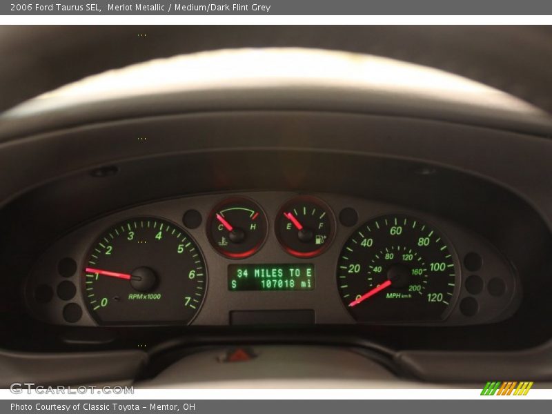 Merlot Metallic / Medium/Dark Flint Grey 2006 Ford Taurus SEL