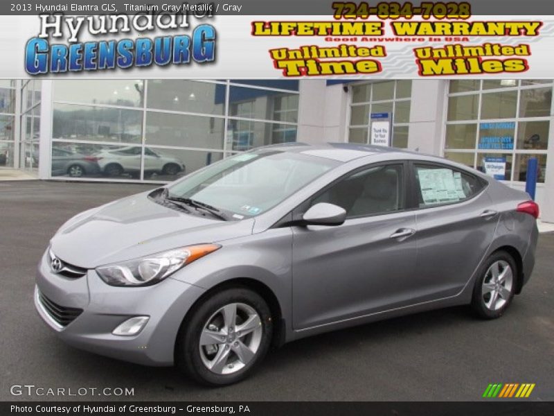 Titanium Gray Metallic / Gray 2013 Hyundai Elantra GLS
